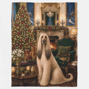 Afghan Hound Urlaub Fleecedecke