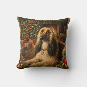 Afghan Hound Urlaub Kissen