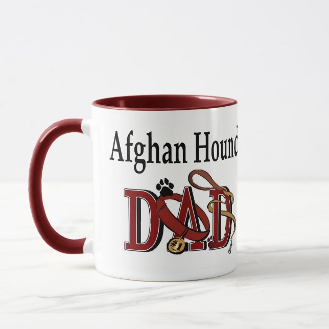 Afghan Hound Vater Apparel Geschenke Tasse (Links)