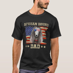 Afghan Hound Vater Merica American Flag Hunde Männ T-Shirt