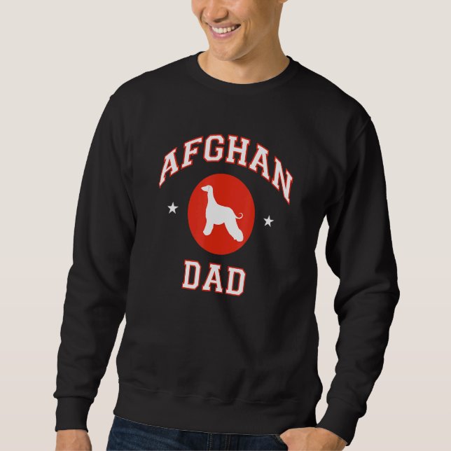 Afghan Hound Vater Sweatshirt (Vorderseite)