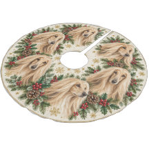 Afghan Hound Weihnachtskranz
