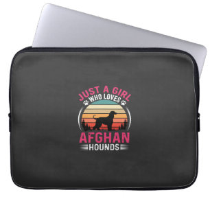 Afghan Hounds Retro Sonnenuntergang Hunde Liebhabe Laptopschutzhülle
