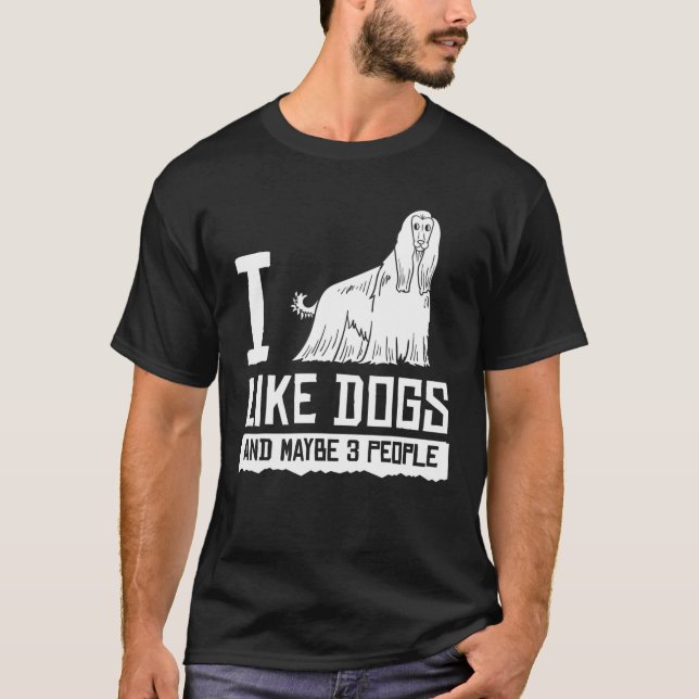 Afghan Hund Hund Welpen Eigentümer Lover T-Shirt (Vorderseite)