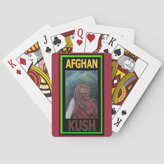 AFGHAN KUSH SPIELKARTEN (Rückseite)