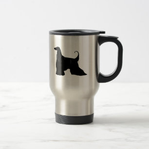 Afghane in der Silhouette Reisebecher