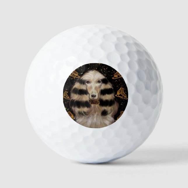 AFGHANEN-RÜDE GOLD  GOLFBALL (Vorderseite)