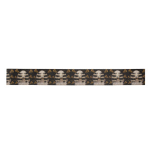 AFGHANEN-RÜDE GOLD  SATINBAND