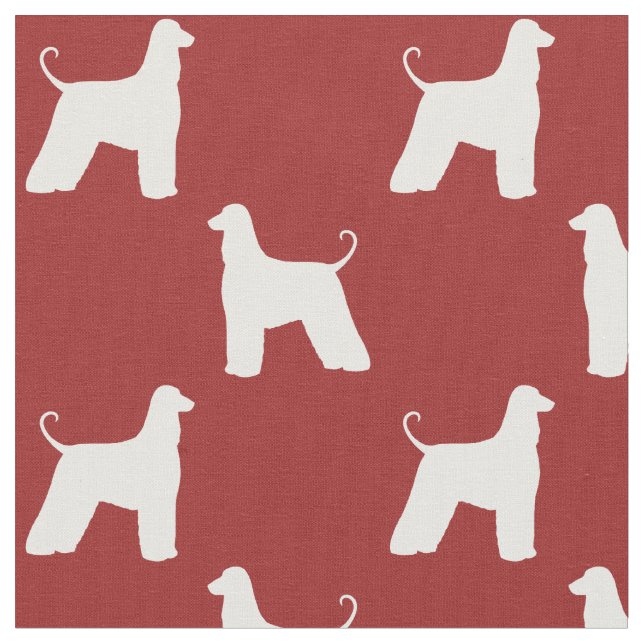 Afghanen-Silhouette-Muster Stoff (Nahaufnahme)