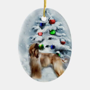 Afghanen-Weihnachtsgeschenk-Verzierung Keramikornament