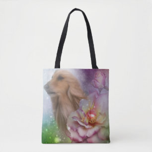 Afghanische Hound Face Fantasy Blume Hunde Kunst