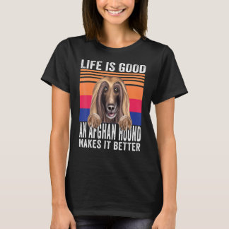 Afghanische Hunde machen Ihr Leben Vintag gut T-Shirt