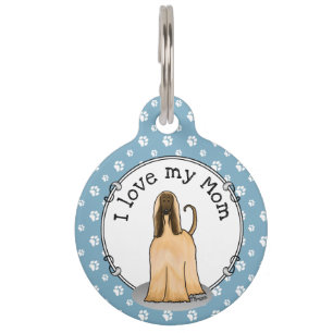 Afghanische Hunde-Mama Afghanische Mama (fawn) Nie Haustiermarke