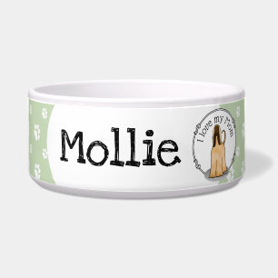 Afghanische Hunde-Mama Afghanische Mama (fawn) Nie Napf