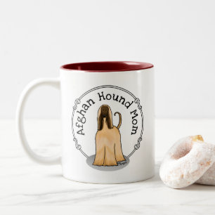 Afghanische Hunde-Mama Afghanische Mama (fawn) Nie Zweifarbige Tasse
