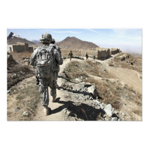 Afghanische Nationalarmee und US-Soldaten Fotodruck