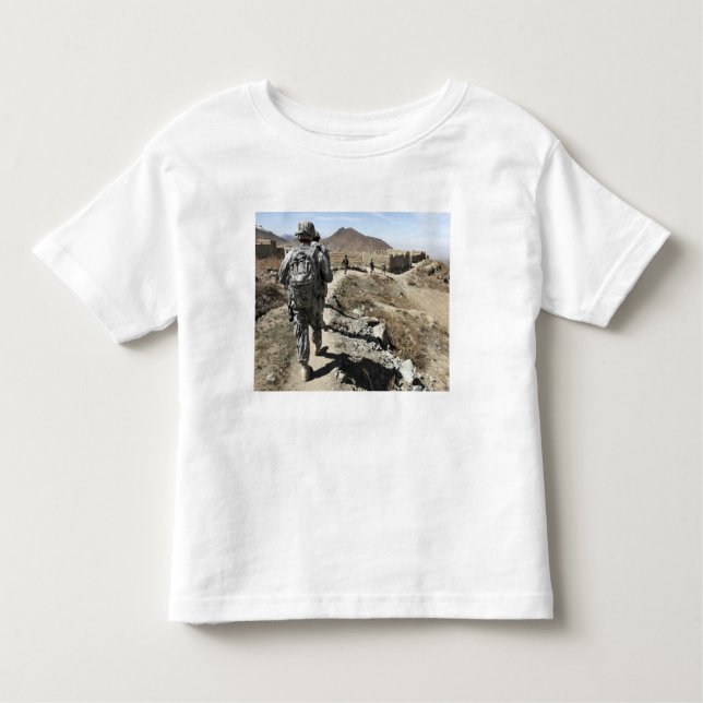 Afghanische Nationalarmee und US-Soldaten Kleinkind T-shirt (Vorderseite)