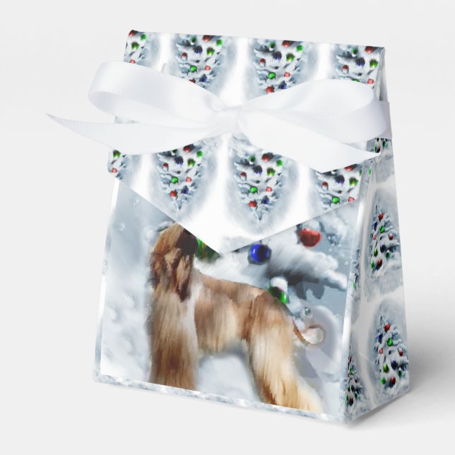 Afghanische Weihnachtszeit Geschenkschachtel (Vorderseite)