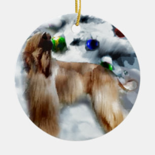 Afghanische Weihnachtszeit Keramikornament