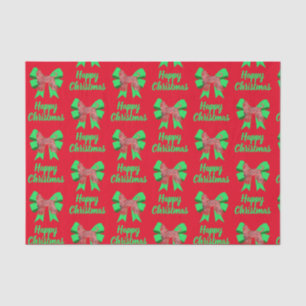 Afghanischer Weihnachtshund & Grüner Bow Seidenpapier