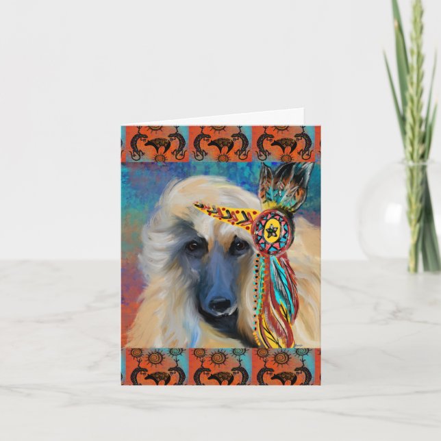 Afghanischer Windhund      Karte (Vorderseite)