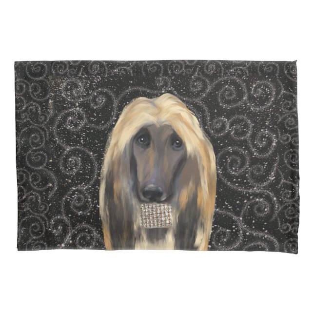 Afghanischer Windhund  Kissenbezug (Vorderseite)