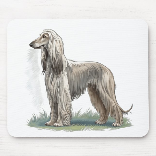Afghanischer Windhund Mousepad (Vorne)