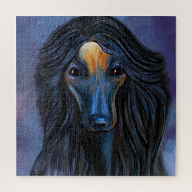 Afghanischer Windhund  Puzzle (Vertikal)