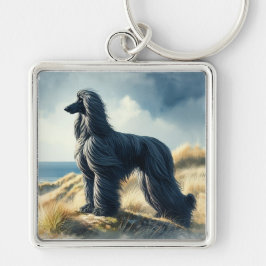 Afghanischer Windhund Schlüsselanhänger