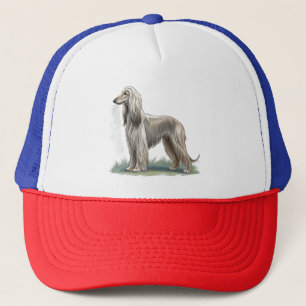Afghanischer Windhund Truckerkappe