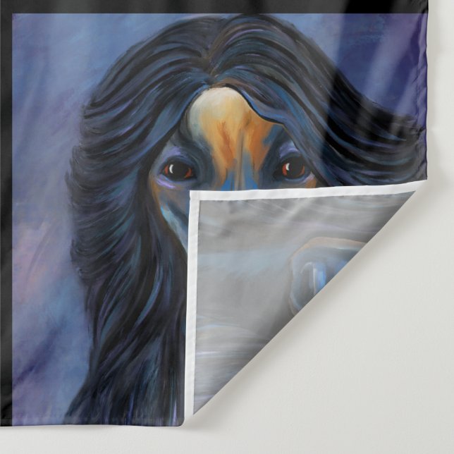 Afghanischer Windhund Wandteppich (Detail)
