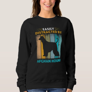 Afghanisches Hound leicht von Hunden abgelenkt Sweatshirt