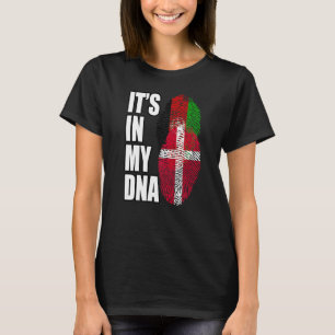 afghanisches und dänisches DNA-Flaggenerbe T-Shirt