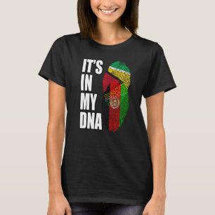 afghanisches und guyanisches Mix-DNA-Flaggen T-Shirt