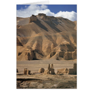 Afghanistan, Bamian-Tal. Antike Erdbauten