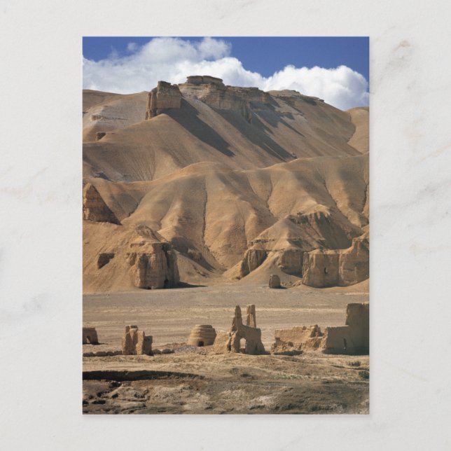 Afghanistan, Bamian Valley. Alte Erde Postkarte (Vorderseite)