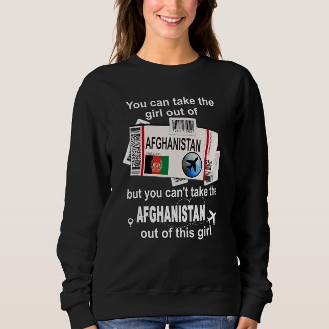 Afghanistan Boarding Pass Afghanistan Girl Afghani Sweatshirt (Vorderseite)