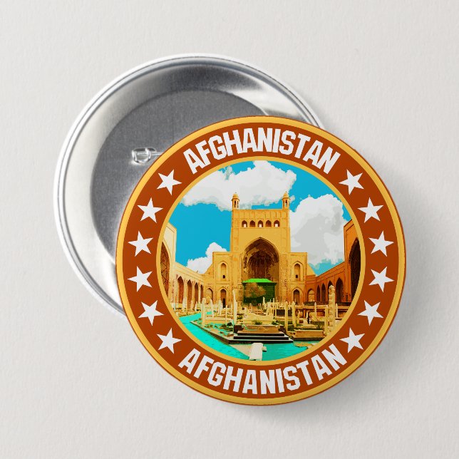 Afghanistan Button (Vorne & Hinten)