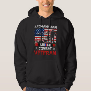 Afghanistan Combat Veteran Militär Hoodie