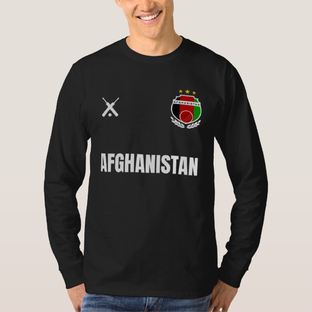 AFGHANISTAN Cricket Fan Badge T-Shirt (Vorderseite)