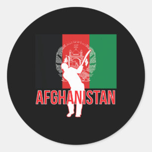Afghanistan Cricket Trikot - Afghanistan Cricket T Runder Aufkleber