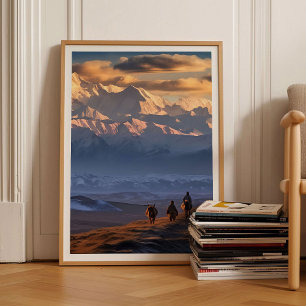 Afghanistan Druck Berge Poster Hindukusch Kunst