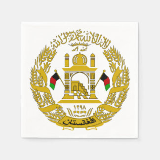Afghanistan Emblem Napkins Serviette