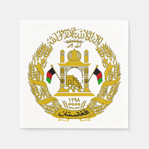 Afghanistan-Emblem-Servietten Serviette