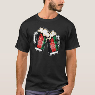 Afghanistan Flag Beer Tasse Cooles afghanisches Bi T-Shirt