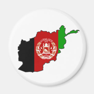 Afghanistan-Flag-Karte Magnet