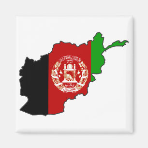 Afghanistan-Flag-Karte Magnet