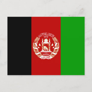 Afghanistan Flag Postkarte