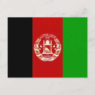 Afghanistan Flag Postkarte