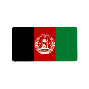 Afghanistan-Flagge Adressaufkleber